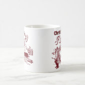 Vintage Christmas Holiday  Kaffeetasse (Mittel)