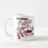 Vintage Christmas Holiday  Kaffeetasse (Links)