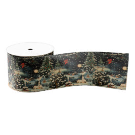 Vintage Christmas Holiday Ripsband