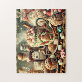 Vintage Christmas Hot Cocoa Bar Puzzle