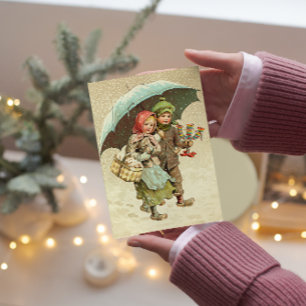 Vintage Christmas Jenny Nyström Schwedisch Feiertagspostkarte