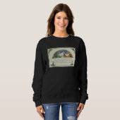 Vintage Christmas Joy Snow Covered Homes 1924 Sweatshirt (Vorne ganz)