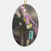 Vintage Christmas Keramikornament (Links)