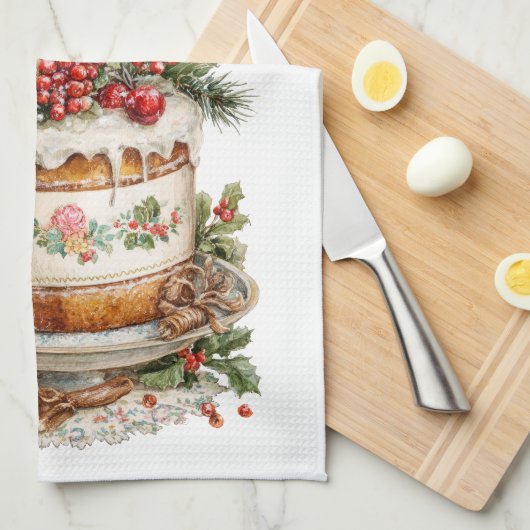 Vintage Christmas Kitchenette Handtuchkollektion Geschirrtuch (Viertel Falte)