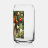 Vintage Christmas Kitten Dosenglas (Links)