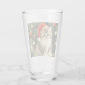 Vintage Christmas Kitten Glas (Rückseite)