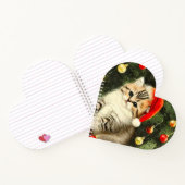 Vintage Christmas Kitten Notizblock (Innenseite)