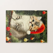 Vintage Christmas Kitten Puzzle (Horizontal)