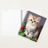 Vintage Christmas Kitten und Holly Planer (Anzeige)