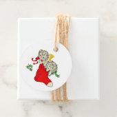 Vintage Christmas Kittens Geschenkanhänger (Beispiel)