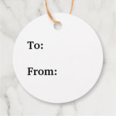 Vintage Christmas Kittens Geschenkanhänger (Rückseite)