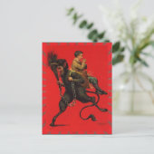 Vintage Christmas Krampus Postcard Feiertagspostkarte (Stehend Vorderseite)