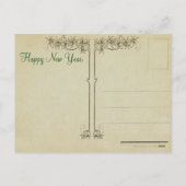 Vintage Christmas Krampus Postcard Feiertagspostkarte (Rückseite)