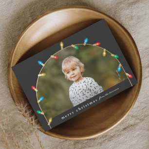 Vintage Christmas Lights Foto Arc Feiertagskarte