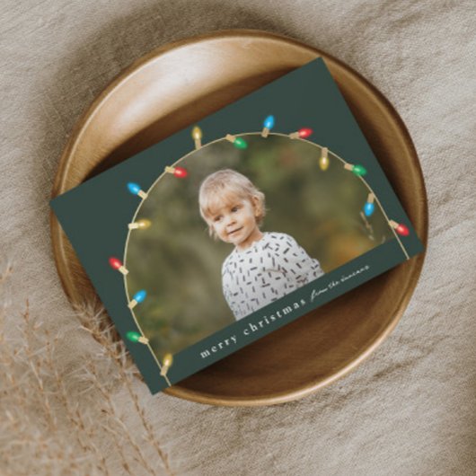 Vintage Christmas Lights Foto Arc Feiertagskarte