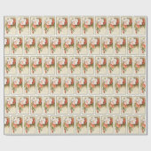 Vintage Christmas Lilly Geschenkpapier (Flach)