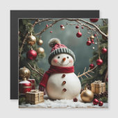 Vintage Christmas - Magnetic Card Magnetkarte (Vorne/Hinten)