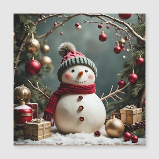 Vintage Christmas - Magnetic Card Magnetkarte (Vorderseite)