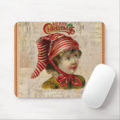 Vintage Christmas Mouse Pad Mousepad (Mit Mouse)