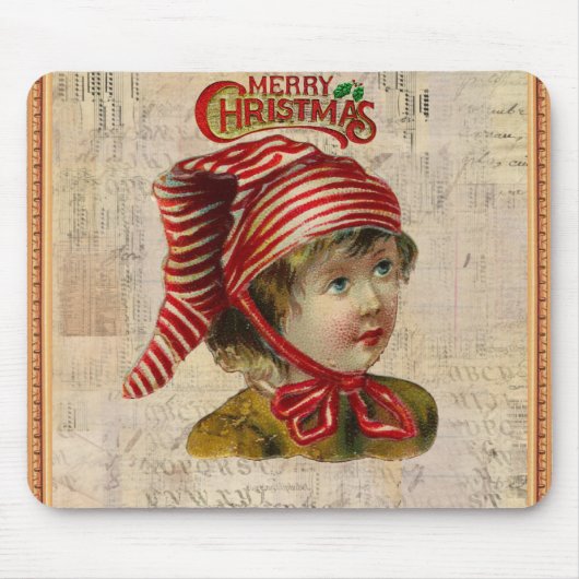 Vintage Christmas Mouse Pad Mousepad (Vorne)