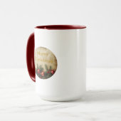 Vintage Christmas Mug – Classic Red & Green Cup Tasse (Vorderseite Links)