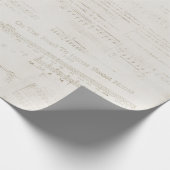 Vintage Christmas Music Sheet Music Collage Geschenkpapier (Ecke)