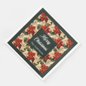 Vintage Christmas Napkins Serviette (Ecke)