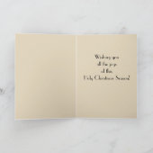 Vintage Christmas Nativity Virgin Feiertagskarte (Innenseite)