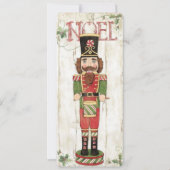 Vintage Christmas Nutcracker Feiertagskarte (Vorderseite)