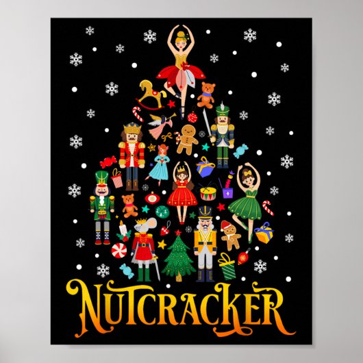 Vintage Christmas Nutcracker Squad Matching Family Poster (Vorne)