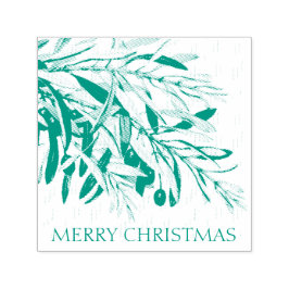 VINTAGE CHRISTMAS OLIVE BRANCH RUBBER BRIEFMARKE PERMASTEMPEL