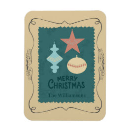 Vintage Christmas Ornaments Magnet