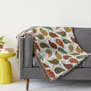 Vintage Christmas Paisley Decke