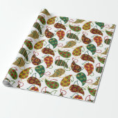 Vintage Christmas Paisley Geschenkpapier (Ungerollt)