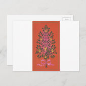 Vintage Christmas Partridge Feiertagspostkarte (Vorne/Hinten)