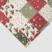 Vintage Christmas Patchwork Seidenpapier (Ausschnitt)