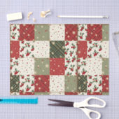 Vintage Christmas Patchwork Seidenpapier (Handwerk)