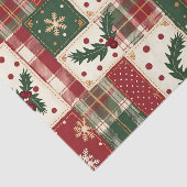 Vintage Christmas Patchwork Seidenpapier (Ausschnitt)