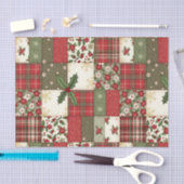 Vintage Christmas Patchwork Seidenpapier (Handwerk)