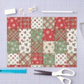 Vintage Christmas Patchwork Seidenpapier (Handwerk)