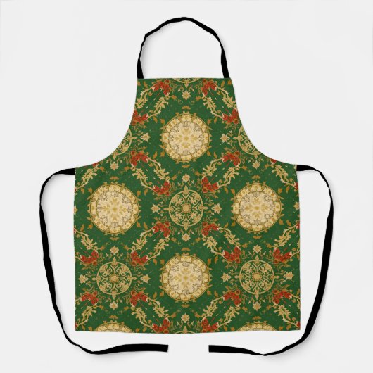 Vintage Christmas Pattern - Apron Schürze (Vorderseite)