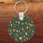 Vintage Christmas Pattern - Keychain Schlüsselanhänger (Vorderseite)