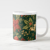 Vintage Christmas Pattern - Specialty Mug Jumbo-Tasse (Rechts)