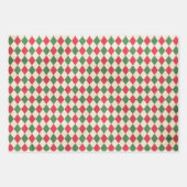 Vintage Christmas Patterns Trio Geschenkpapier Set (Vorderseite)