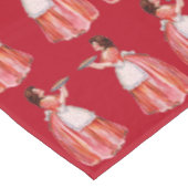 Vintage Christmas Pie Maker Tischdecke (Schrägansicht)