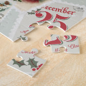 Vintage Christmas Postage Briefmarke Puzzle (Seite)