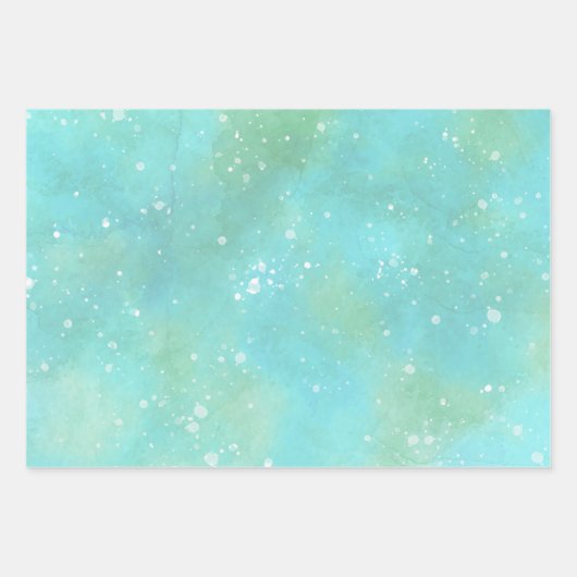 Vintage Christmas Postage Pattern Geschenkpapier Set (Vorderseite 2)