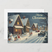 Vintage Christmas Postcard Feiertagspostkarte (Vorne/Hinten)