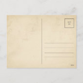 Vintage Christmas Postcard Feiertagspostkarte (Rückseite)