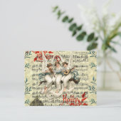 VINTAGE CHRISTMAS POSTCARD POSTKARTE (Stehend Vorderseite)